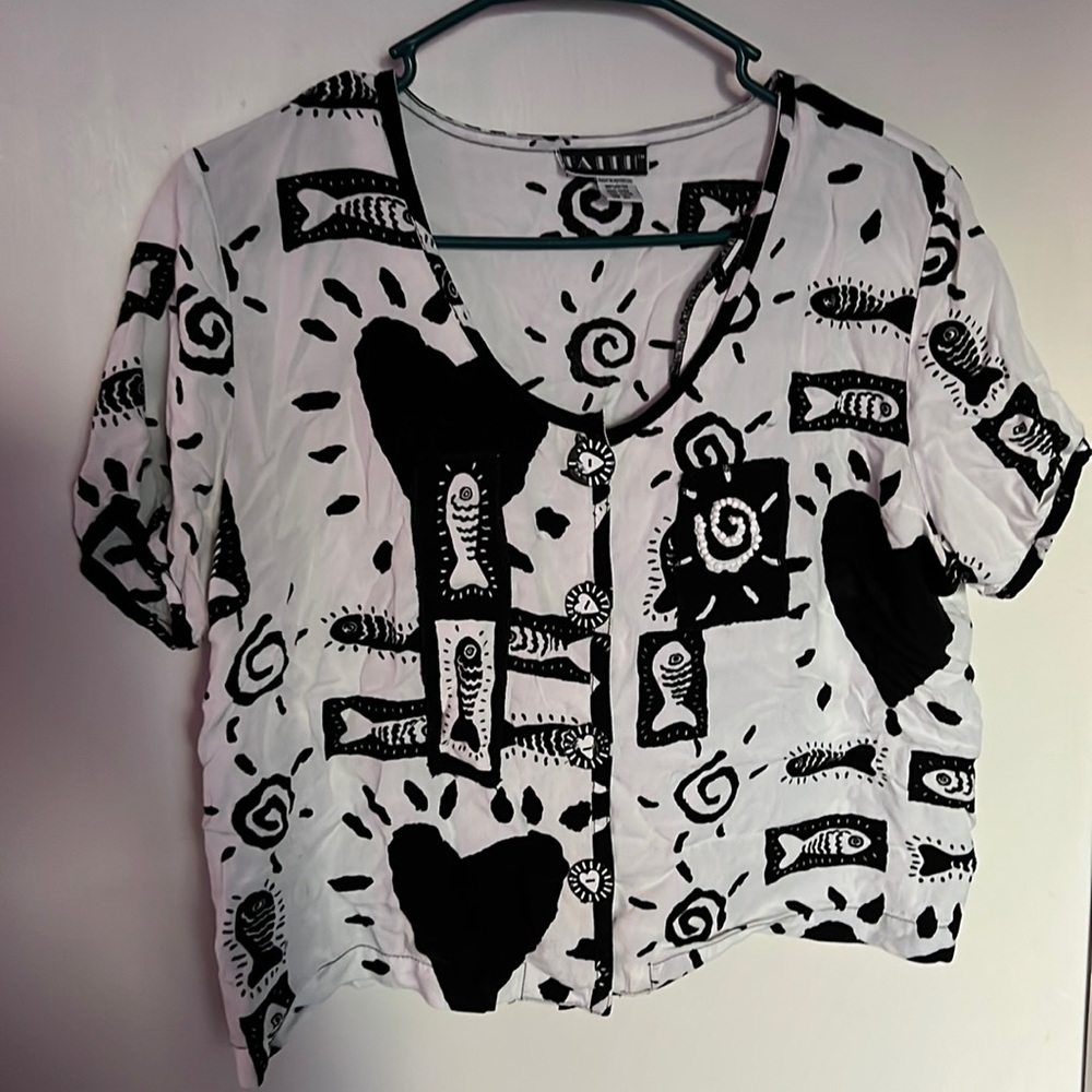 Faith TM Funky Fish Button Up Shirt